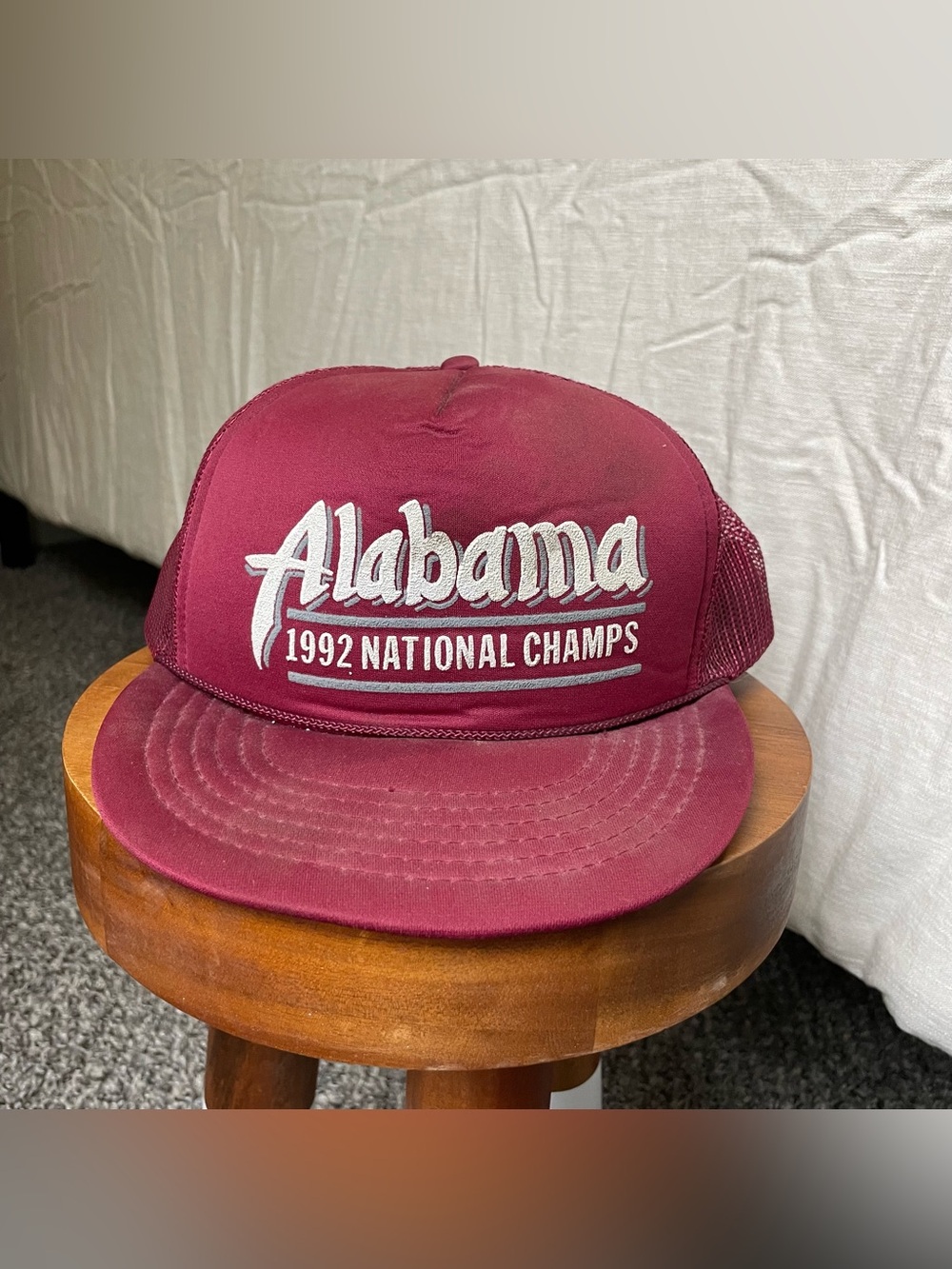 Vintage 90s University Of Alabama Roll Tide Trucker Hat SnapBack National Champs
